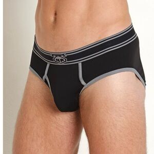 Nasty Pig Core Y-front Black and Gray Men's Briefs